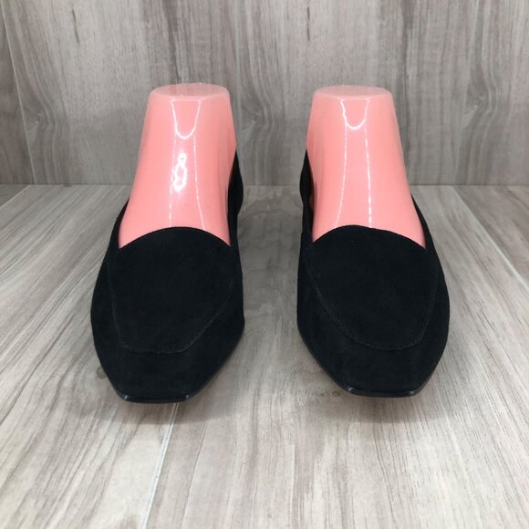 Enzo Angiolini Loafers Womens 8M Black Suede Slip On Shoes - Picture 5 of 11
